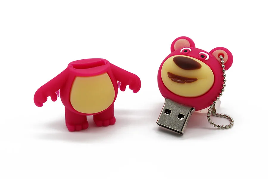 TEXT ME милый картонный медведь модель usb флэш-накопитель 4 ГБ 8 ГБ 16 ГБ 32 ГБ 64 ГБ флешка, подарок usb 2,0