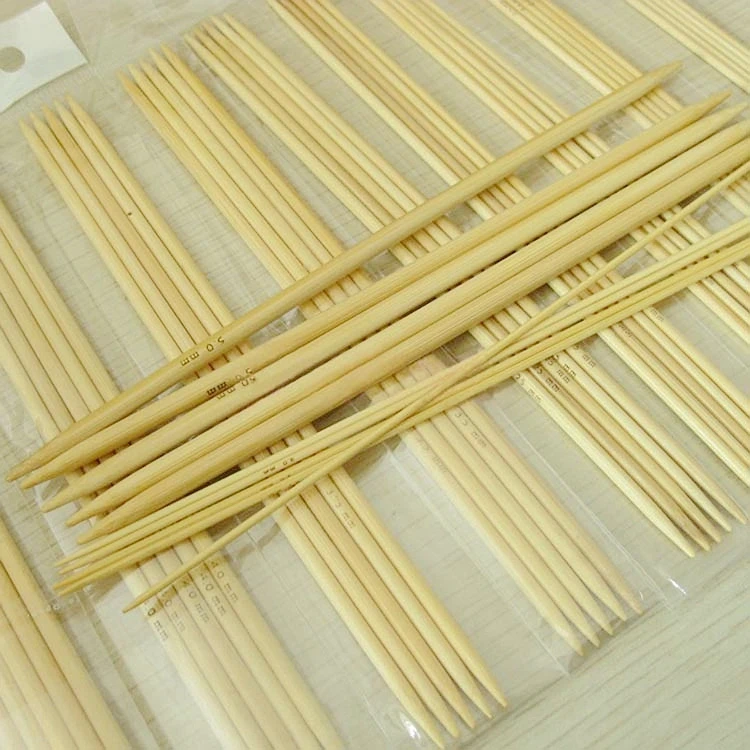 55 шт., 11 размеров, 20 см, Бамбуковые Спицы, крючки для вязания, двойные спицы для вязания, Бамбуковые Спицы для плетения, рукоделие