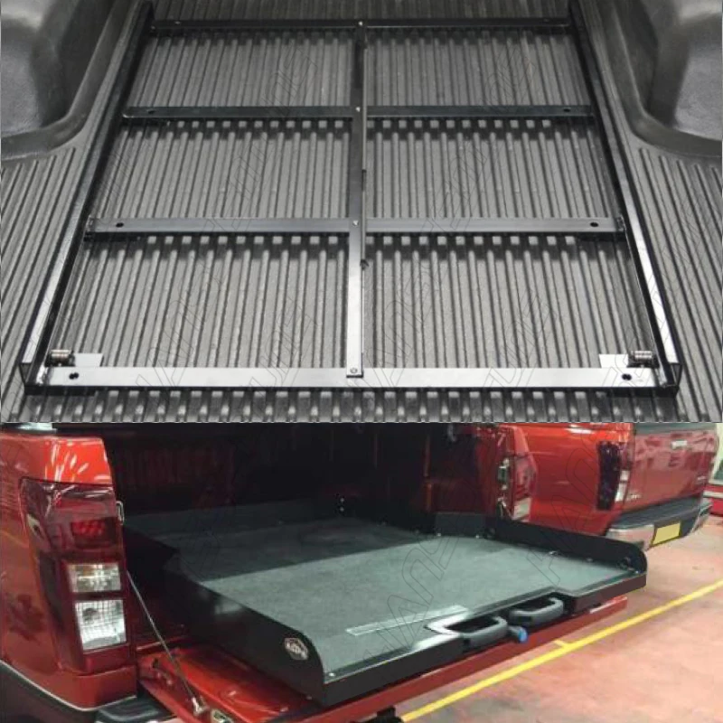 Hanssentune 4x4 Steel Cargo Drawers Sliding Pickup Bed Tray For