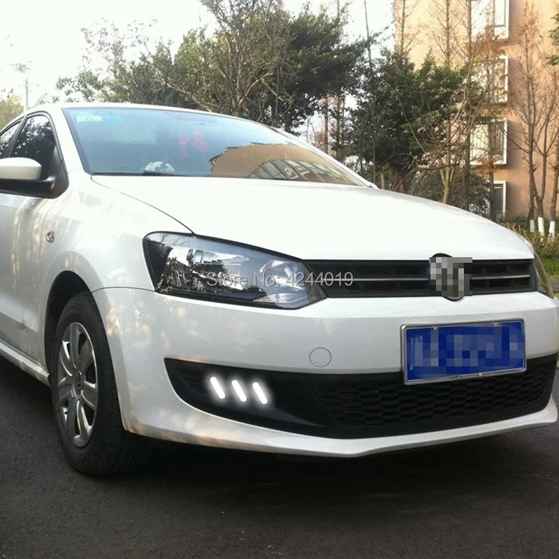 Подходит для 2011 2013 Volkswagen Polo Дневной светильник противотуманный s Противотуманные