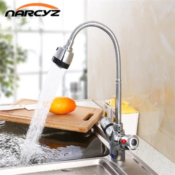 

Bathroom Basin Faucet Thermostatic Mixing Valve Dual Handles Torneira Hot and Cold Temperature Control Taps XT-701