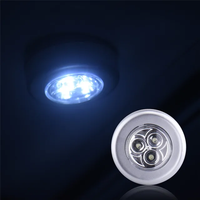 Battery Ed Stick On Lights Tyres2c 3 Led Stick Tap Touch Night Light Cordless Battery Ed Cabinet