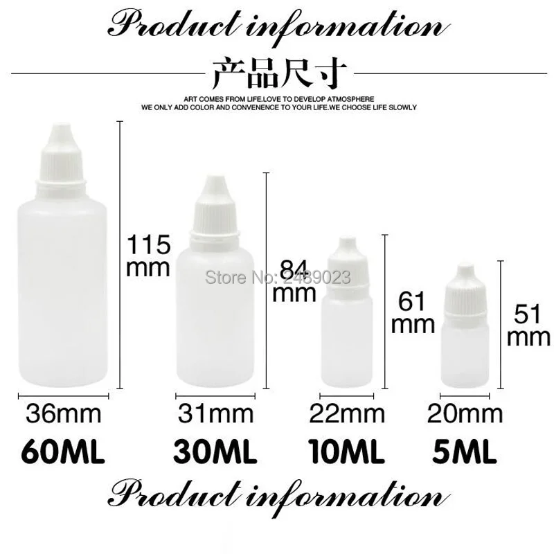 para o frasco vazio mini ferramentas farmacêuticas da água 20 pces