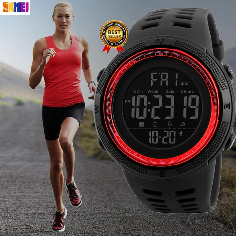 

SKMEI Brand Men's Fashion Sports Watches Chrono Countdown Men Waterproof Digital Watch Man military Clock Relogio Masculino 1251