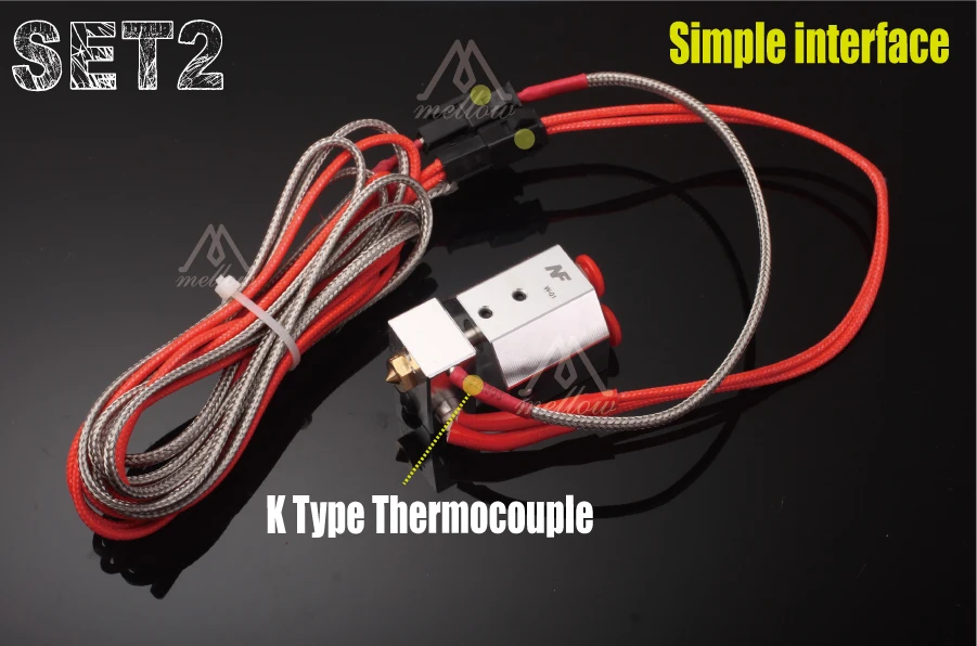 Мягкий цельнометаллический hotend простой сменный комплект для печати peek PA нити для E3D V6 titan AQUA водяное охлаждение 3D принтер экструдер