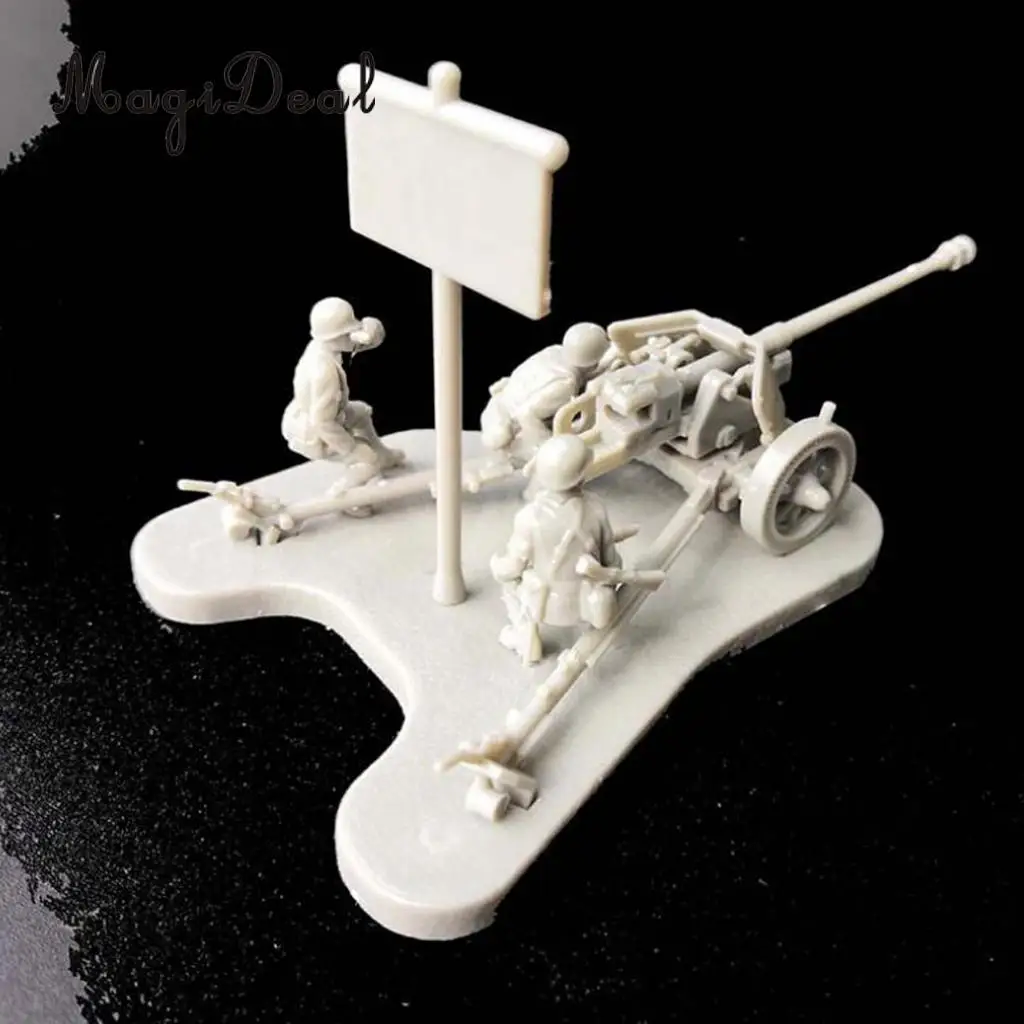 2pcs Simulation 4D 1:72 Scenario PAK40 Assembly Model Scene Kids Toy Gift Home Decor