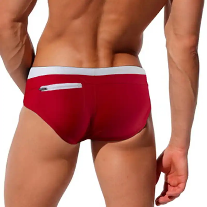 men's swimwear with zipper pockets