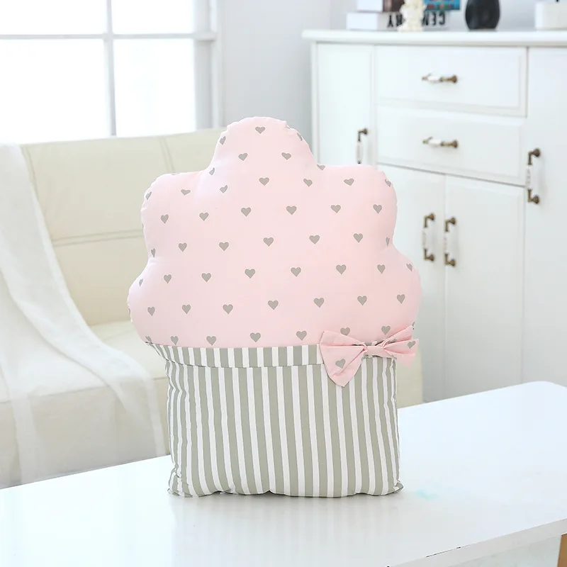 35x45 см мороженое торт декоративная подушка для дивана съемные и моющиеся сзади плюшевые подушки подарок на день рождения Детская комната