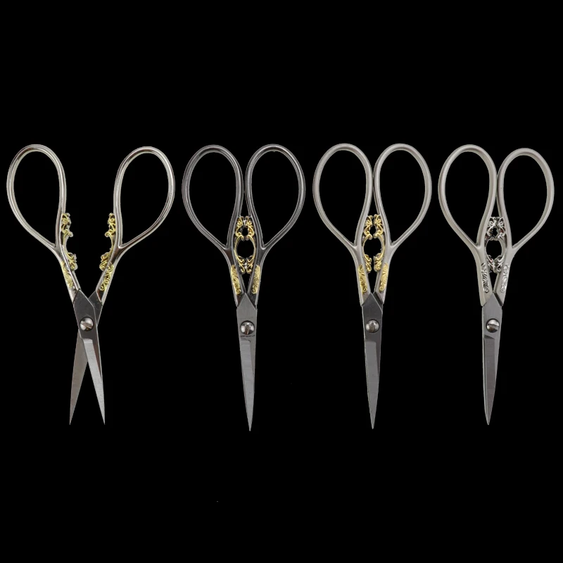 

Exquisite Vintage European Antique Classical Stainless Steel Craft Scissors