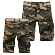 Летние Пляжные Шорты Мужские Прочные камуфляжные шорты городской военный пот Hombre Рубашки домашние Хлопок армии одежда