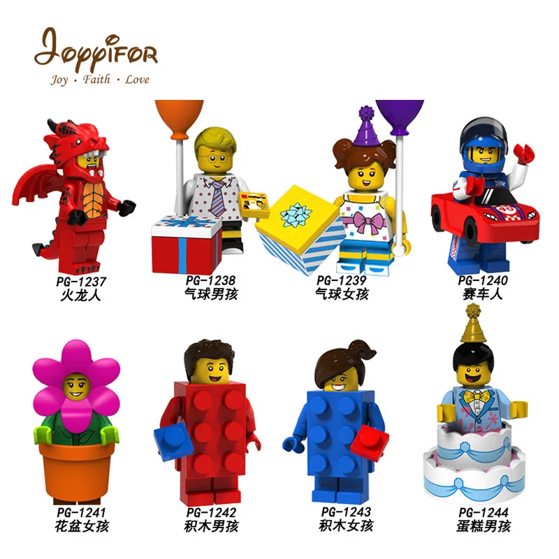 

Joyyifor Shipping Superhero DIY Blocks Ninjagoes Blocks Compatible With Legoingly Happy birthday serial cake flower party girl