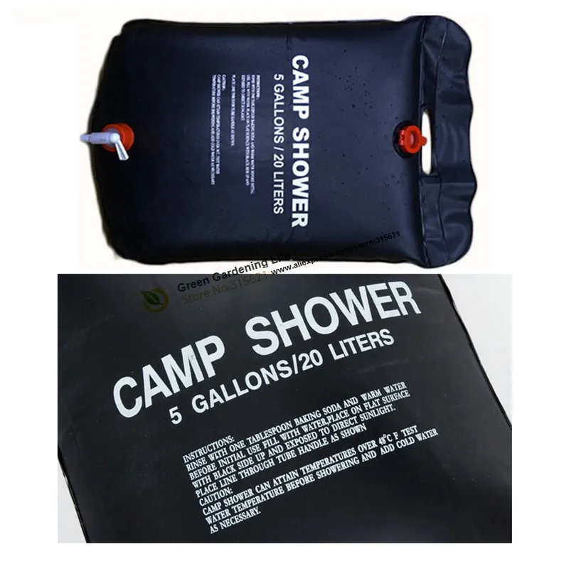 

20L 40L Water Bag Home Balcony Bonsai Flower Micro Drip Irrigation System Use Portable Solar Camp Shower Bath Bag