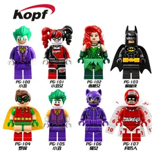 Building Blocks Super Heroes Joker Catwoman Robin Poison Ivy Calendar Man Harley Quinn Batman Bricks Children Model Toys PG8032