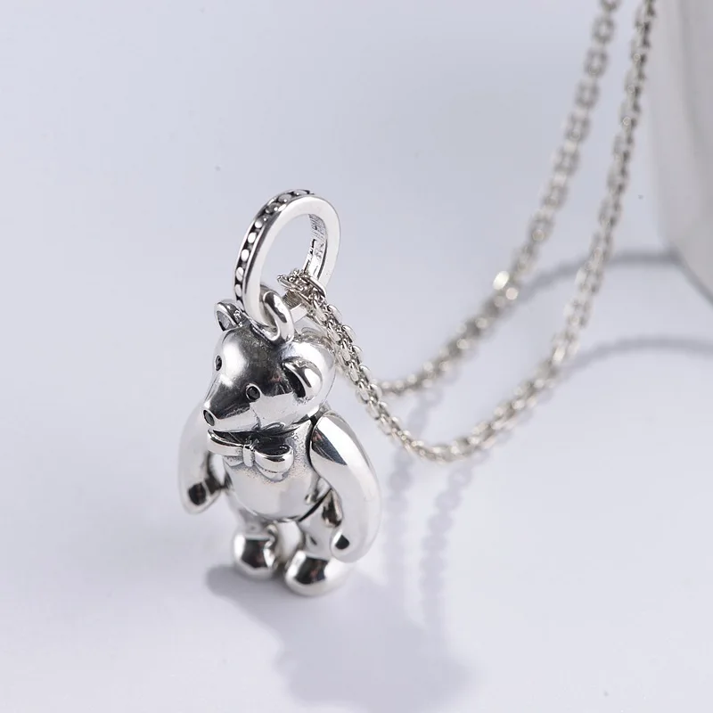 

S925 silver restoring ancient ways is Thai craft pendants wholesale women moving cartoon bear silver ornaments