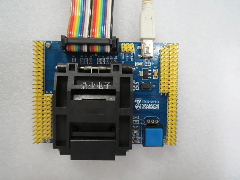 STM32L STM32F103 LQFP144 burn-в гнездо золотое покрытие тестовая плата для интегральных схем сиденье Тесты гнездо Тесты скамья