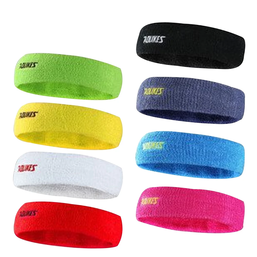 1 PC AOLIKES 100 Cotton GYM Running Sweat Headband For Men Sweatband