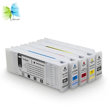 

WINNERJET 700ml 5 Colors Compatible Ink Cartridge with Pigment Ink and One Time Use Chip for Epson SC-T5000 Printer