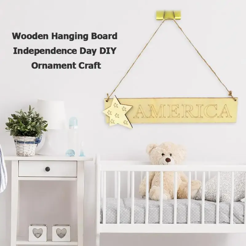 De Madera Colgante De Pared Decoracion Del Dia De La Independencia