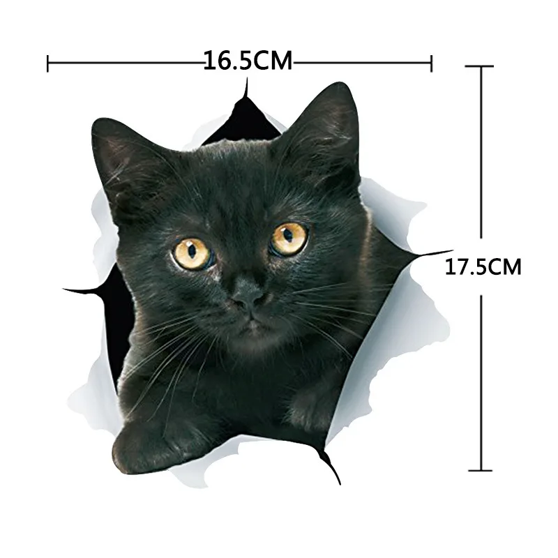 Автомобильный Стикеры 5 видов peek cat сбоку s Виниловая пленка для оклеивания