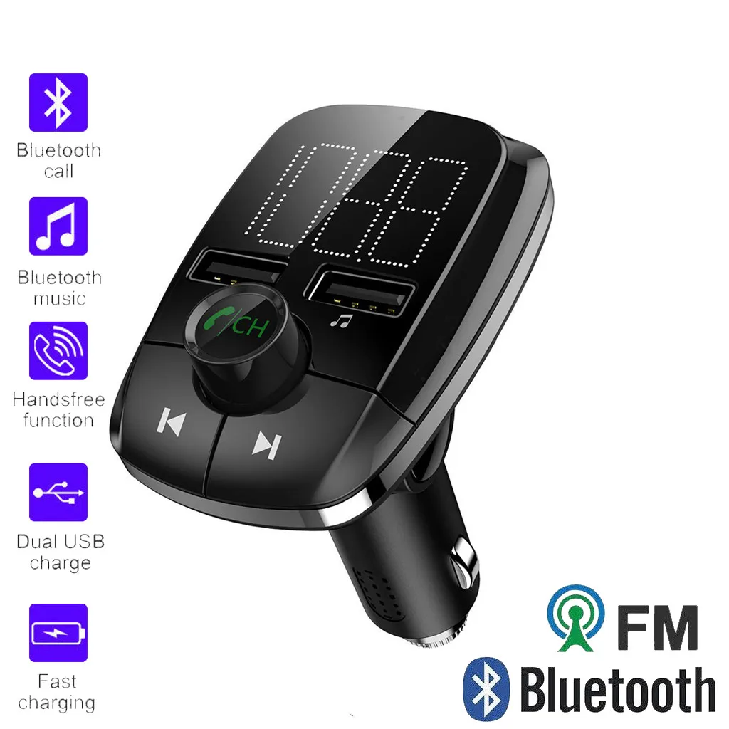 Беспроводной Bluetooth fm-передатчик MP3-плеер быстрое зарядное устройство Радио адаптер автомобильный комплект