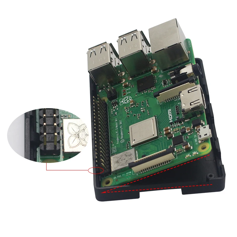 Новый дизайн Raspberry Pi 3 ABS чехол с 4 цвета двойная коробка в виде ракушки с вентилятором для Pi 3B + чехол также совместим 3,5 дюймов сенсорный экран