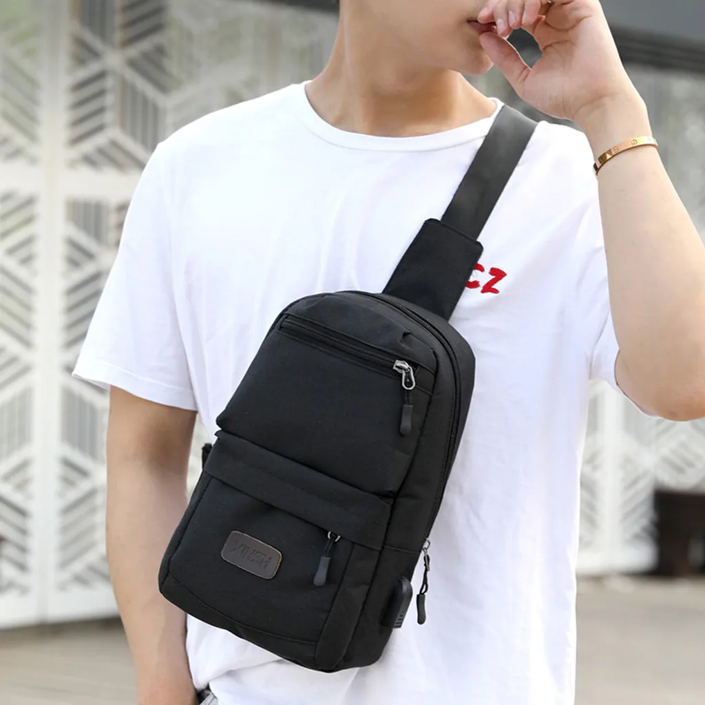 Waist Bag Men Oxford Cloth Chest Bag Fanny Pack Sports Outdoor Leisure Multi-function Belt Bag Dropshipping Sac Banane