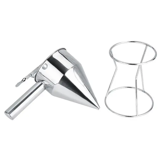 Stainless Steel Funnels Baking Funnel Cake Desserts Cooking Tools with
