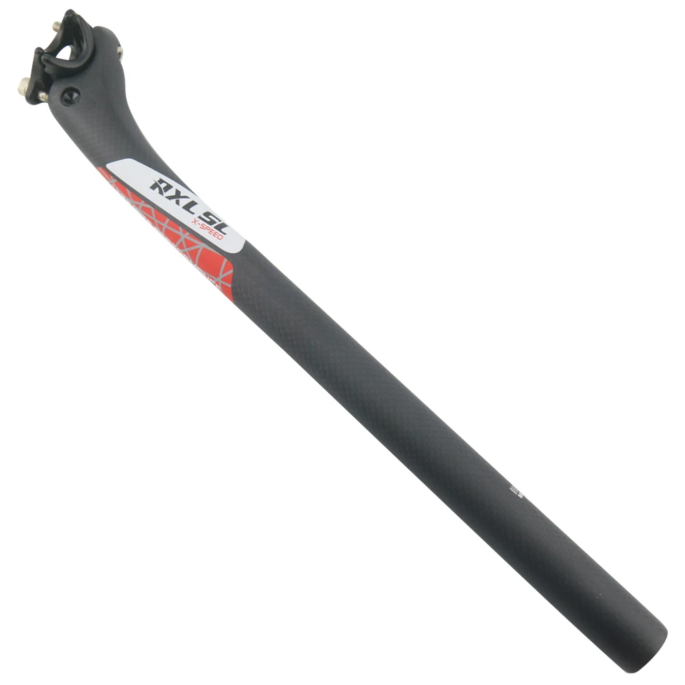 RXL SL Bicycle Seat Post 27.230.831.6mm Carbon Seatpost Mtb Bike Offset 25mm 3K Matte RedGrey Seatposts carbon  (6)