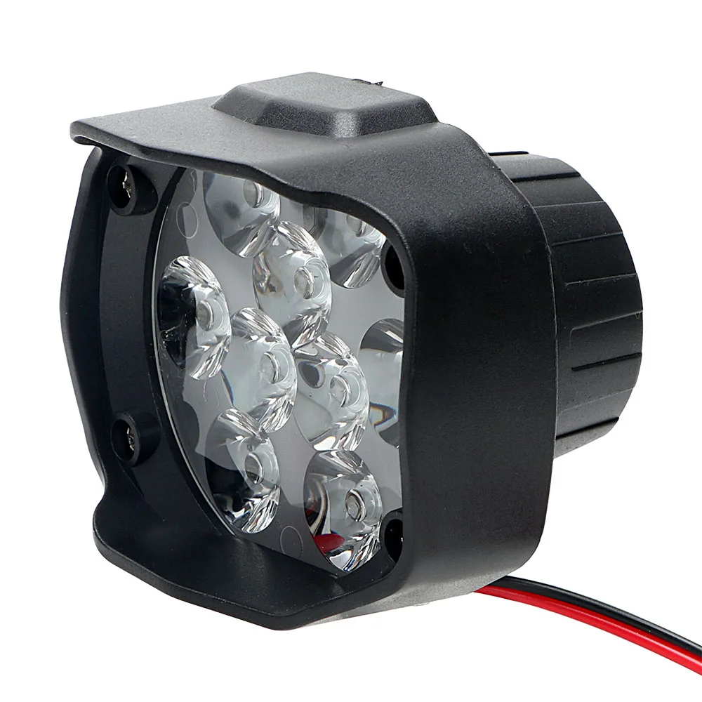 

White Super Bright DC 9V-85V Spotlight Moto Headlamp 15W Motorcycle Accessories 9 LEDs Motorcycle Headlight