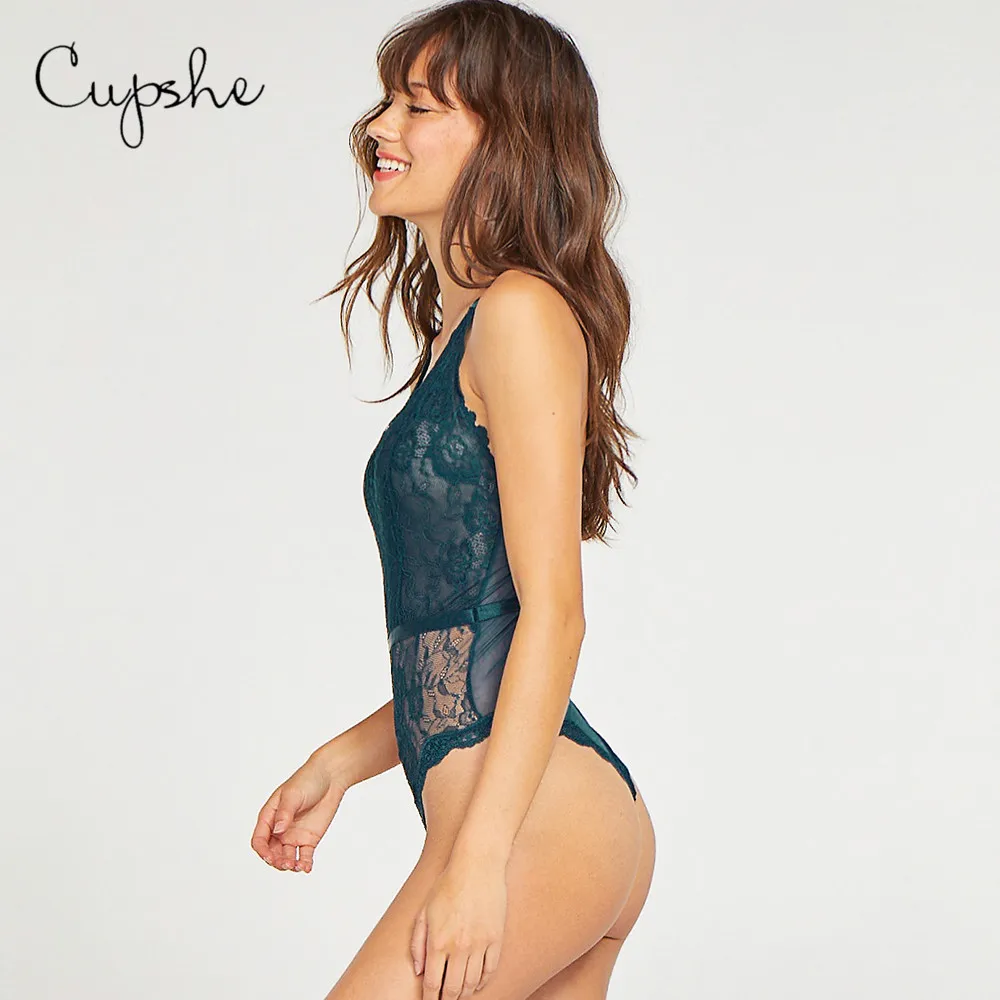 CUPSHE женское нижнее белье чистый зеленый сетчатый кружевной цельный бюстгальтер