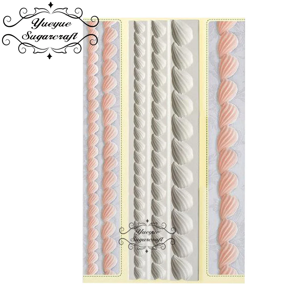 

Yueyue Sugarcraft Border Silicone mold fondant mold cake decorating tools chocolate