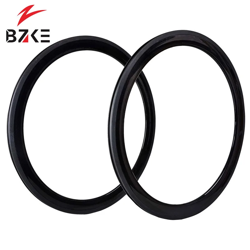 Top BZKE carbon rim for road bike 700c carbon road rim 50mm deep 25mm width chincher or tubeless racing bicycle rims UD 3K finish 4