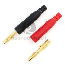 Bp422g Позолоченные unshrouded 4 мм Мужской Инлайн Banana Plug Solder соединения самостоятельная сборка Тесты привести разъем