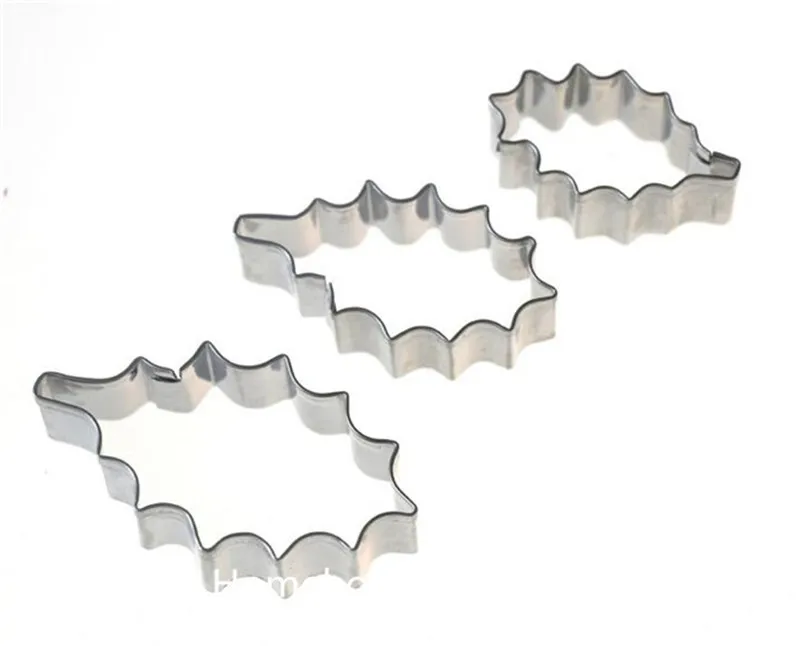 holly leaf cake cutting set 3 j