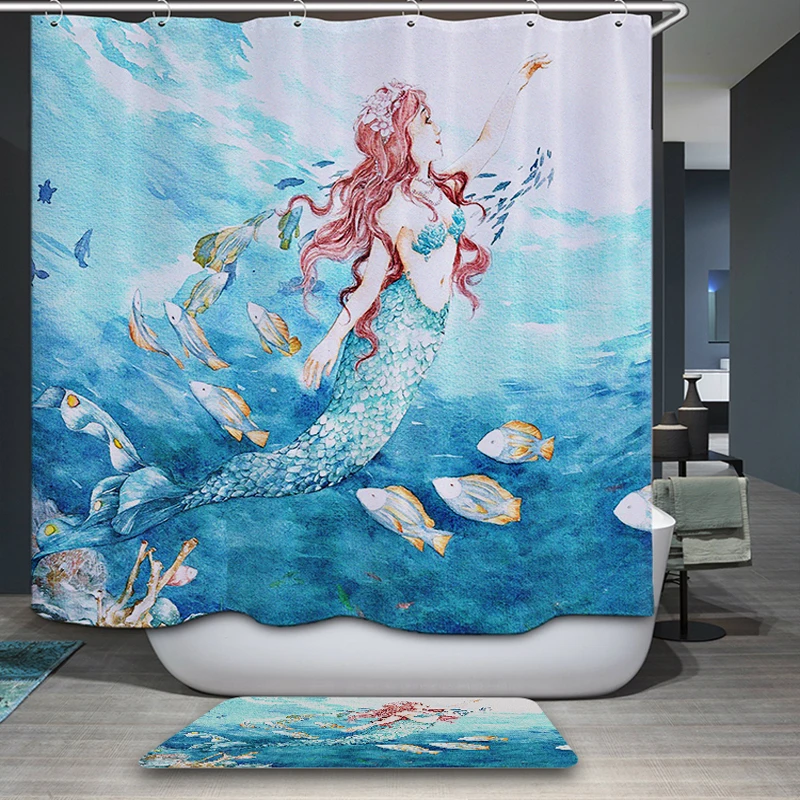 mermaid bathroom decor promotion-shop for promotional mermaid mermaid bathroom decor promotion-shop for promotional mermaid