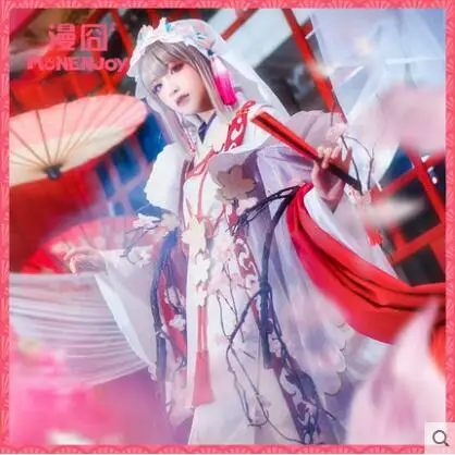 Onmyoji SR Sakura Yousei Ying Huayao Новое кимоно для пробуждения кожи униформа для косплея