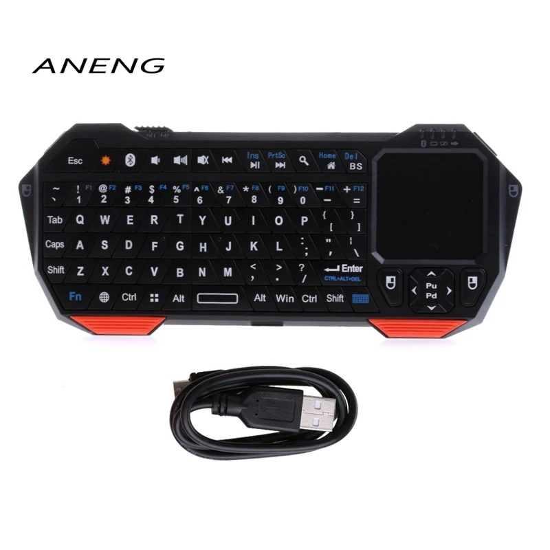 

ANENG Mini Wireless Bluetooth V3.0 Keyboard Built-in Fly Air Mouse Touchpad For ipad Tablet PC Windows Android ios Smart Tv