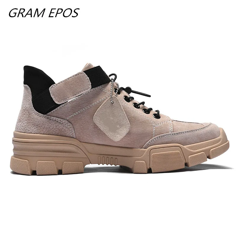 Для мужчин's высокое качество брендовая Уличная обувь работы Safty кожаные ботинки в Военном Стиле спецназ Тактический пустынный армейские