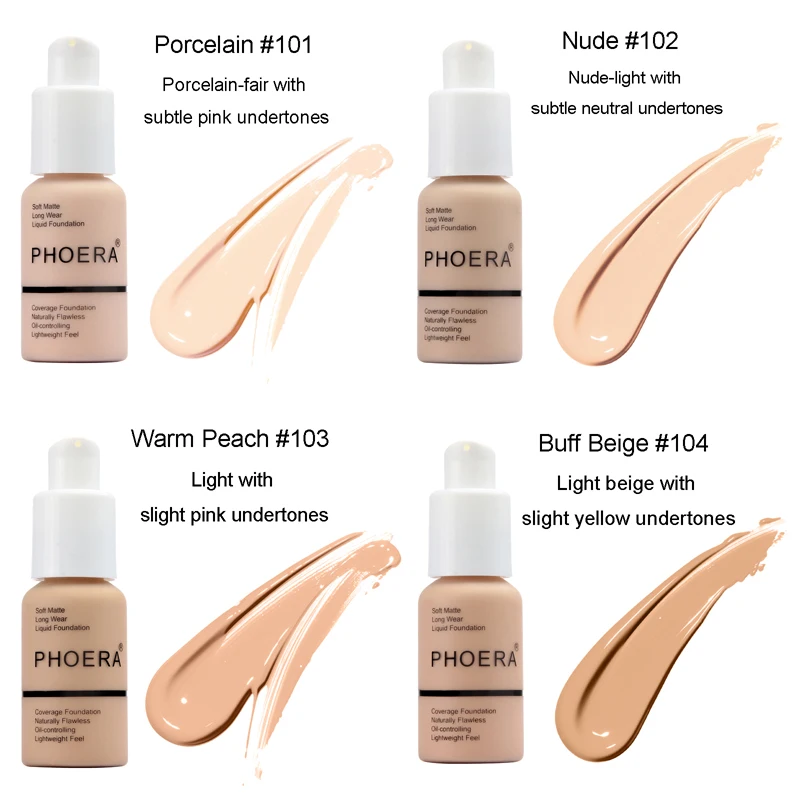 Foera безупречная жидкая матовая основа для полного покрытия 30 мл|coverage foundation|liquid matte