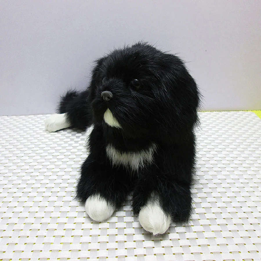 Negro de simulación Animal perro de juguete de felpa muñeca Cachorro Brinquedo Cachorro bebé regalo Peluche Kawaii juguetes para los niños 80G321 Negro de simulación Animal perro de juguete de felpa muñeca Cachorro Brinquedo Cachorro bebé regalo Peluche Kawaii juguetes para los niños 80G321