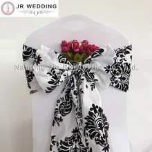 50 шт. Флокирование украшение для стула украшение на стул лента на стул для свадебного банкета Украшение для торжества