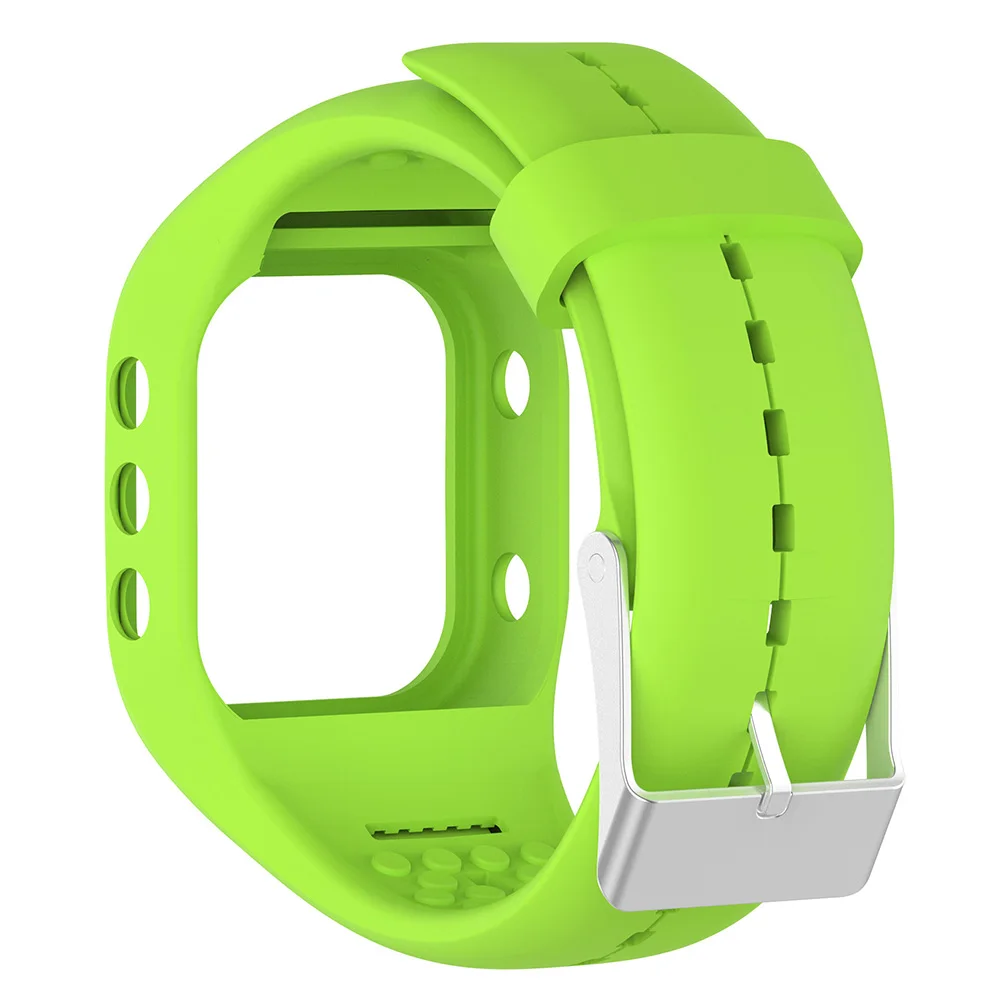 Поступление регулируемый спортивный силиконовый ремешок для наручных часов для Polar A300 умный Браслет - Цвет: Lime