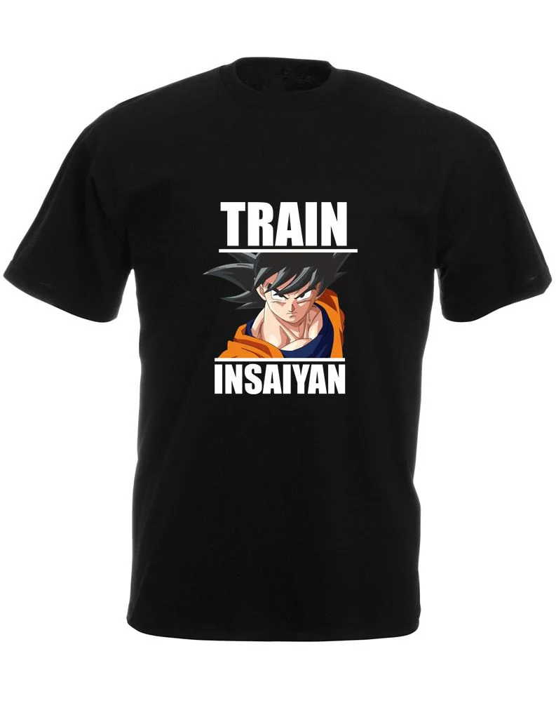 Забавные Костюмы повседневные футболки поезд insaiyan Для мужчин S Футболка с