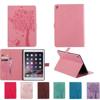 

Cat and tree PU Leather Smart Cover For Apple Ipad pro Case For Apple Ipad pro 9.7'Tablet cover With Magnetic Auto Wake Up Sleep
