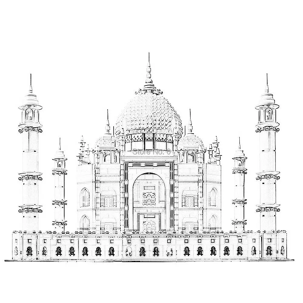

6633pcs new version creator taj mahal building blocks 10256 Bricks Toy