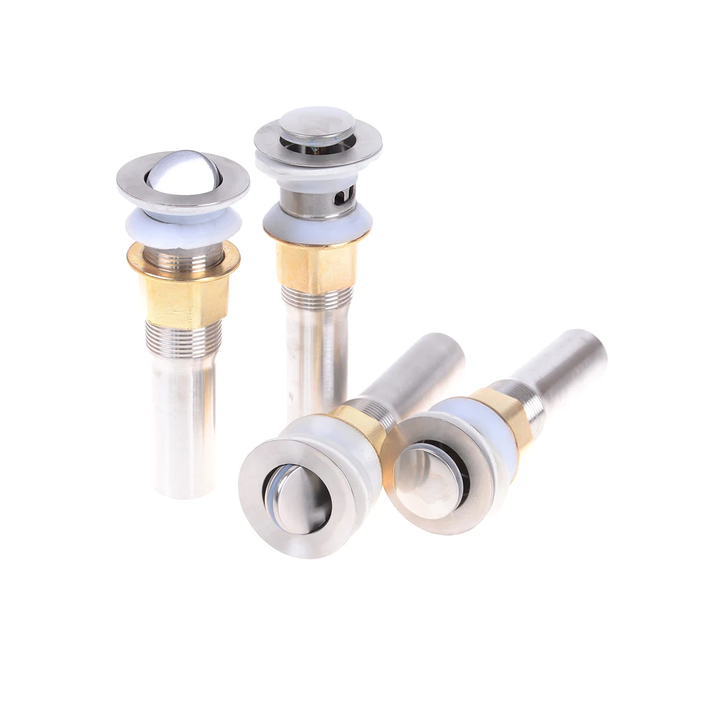 18.5 * 6cm Pop Up Drain With Overflow Bathroom Basin Sink Sink Drain Plugs Kitchen Sink Strainer Shower Drain Stopper Bathtub