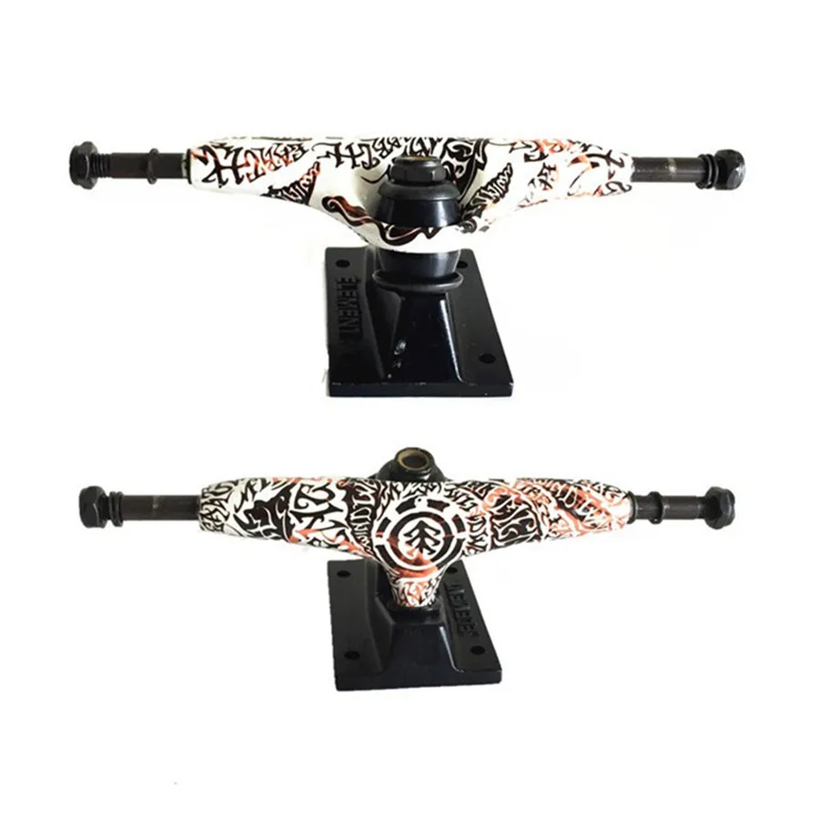 2 piezas Element Skateboard Trucks 5,25/5,5/7 pulgadas para tabla de Skate Longboard cubierta Durable de aluminio soporte monopatín partes de la venta caliente - 6