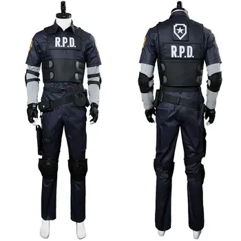 

Cosplay Remake Leon Scott Kennedy Cosplay Costume Full Suit Jacket Clothes Halloween Carnival Cosplay Costumes