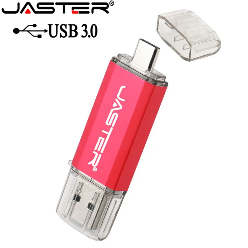 Usb флеш накопитель JASTER Type C 3 0 с логотипом клиента металлический 64 ГБ карта памяти