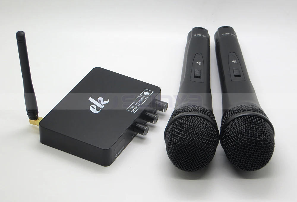 K2 Android tv Box PC домашний K tv мини Караоке Эхо-смеситель система цифровой звук аудио микшер пение машина+ 2 беспроводной микрофон